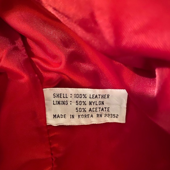 Red Leather Jacket - Picture 5 of 6